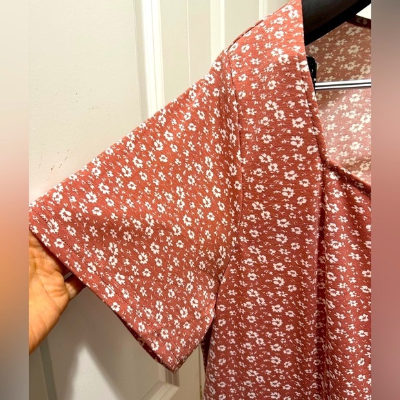 BloomChic Plus Size 3XL Supersoft Floral Pink Dress with Pockets - Picture 5 of 6